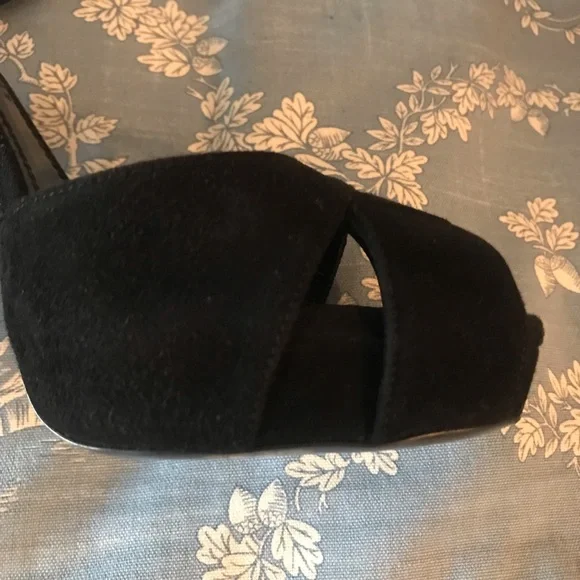 MINT! Ralph Lauren Purple Label Kabria Black Suede Heel - Picture 8 of 14